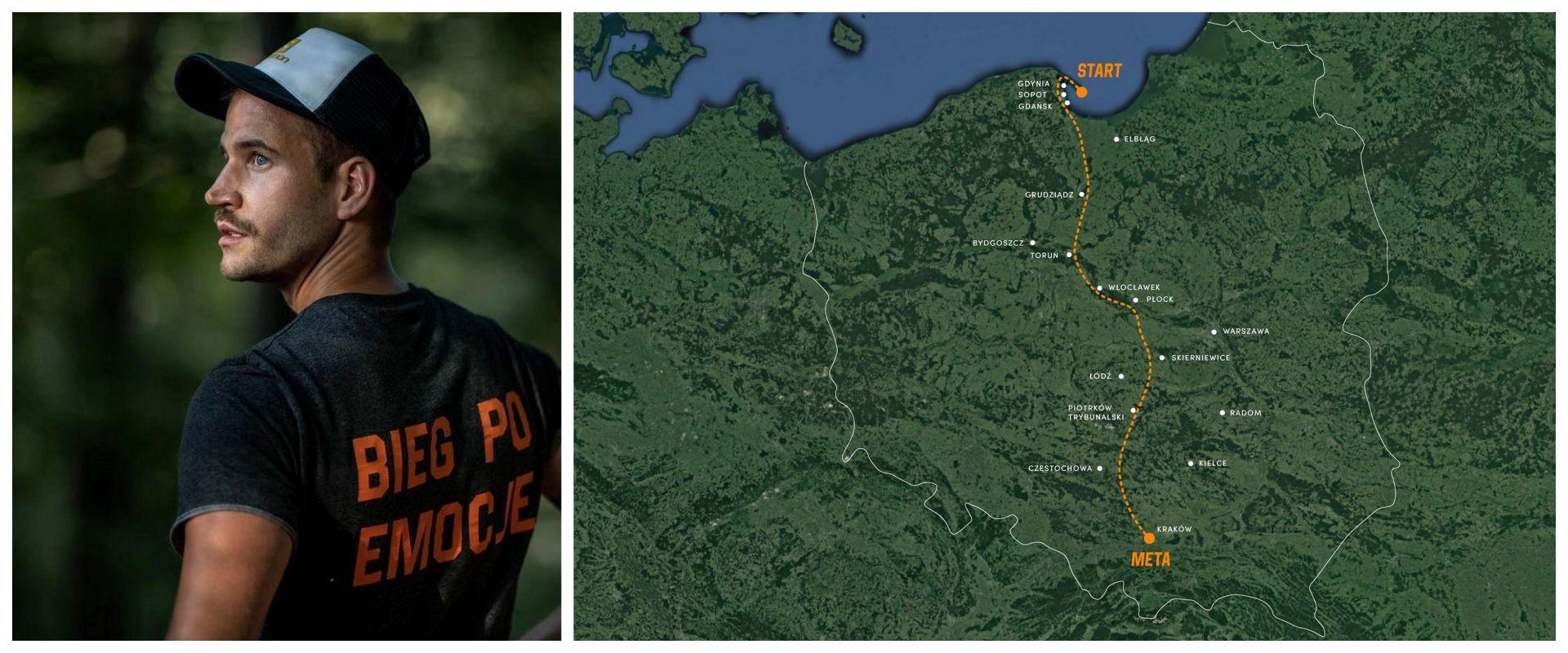 Krakowski ultradystansowy biegacz pokonuje prawie 800 km i zbiera pieniądze, aby pomóc innym
